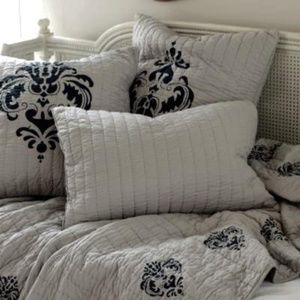 NEW - Pair 2 Ballard Designs Hayden Euro Shams
